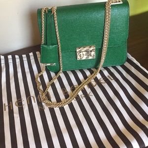 Beautiful henri bendel green handbag